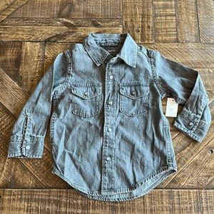Gap kids oversize button up shirt